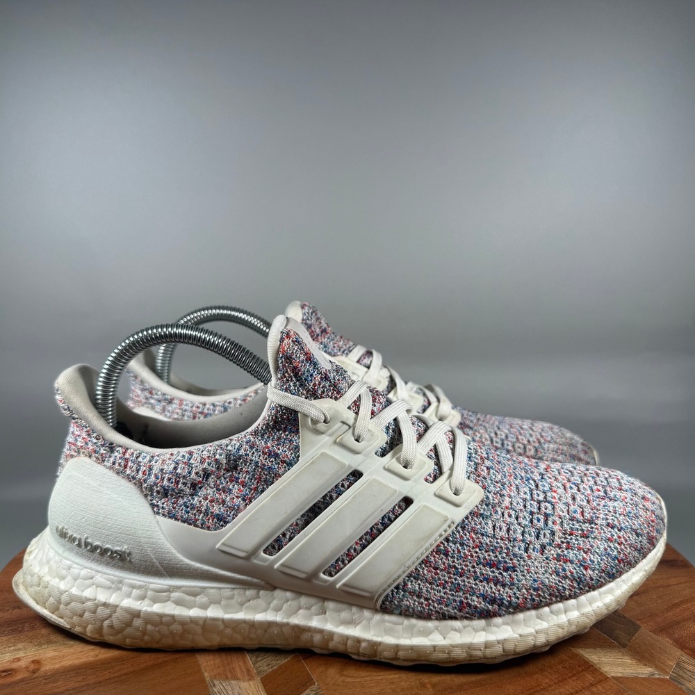 Adidas UltraBoost 4.0 Chalk White Multicolor Women 9 DB3211 Running Shoes